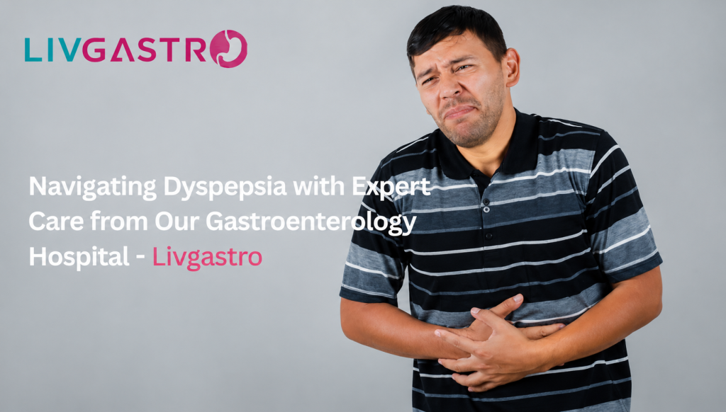 Gastroenterologist consulting a patient experiencing dyspepsia symptoms and digestive discomfort
